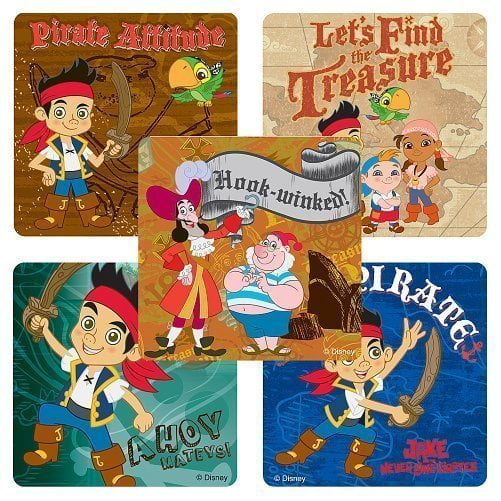 Disney Jake And The Never Land Pirates Stickers - Party Favors - 75 per Pack