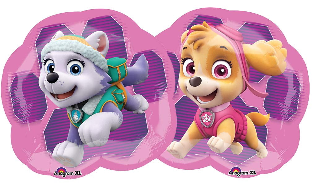 Paw Patrol Party Supplies Skye, Everest and friends 1st Birthday Balloon Bouquet Decorations