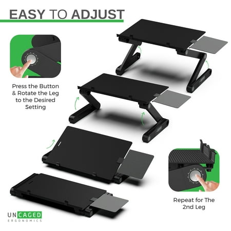 Uncaged Ergonomics - WorkEZ Keyboard Tray - Black