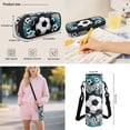 thumbnail image 7 of Pzuqiu Blue Soccer School Backpack for Boys 4 pcs Backpacks with Lunch Bag Pencil Box Set 17 Inch Large Travel School Bag for Boys Camping Bacpack Casual Daypack, 7 of 7