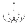 thumbnail image 6 of Millennium Lighting  Huxley 6/8 Chandelier Ceiling Light Matte Black - 8 Lights, 6 of 6