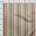 thumbnail image 2 of oneOone Organic Cotton Poplin Twill Fabric Geometric|Stripe & Floral Block Printed Fabric 1 Yard 42 Inch Wide, 2 of 4