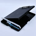 thumbnail image 1 of Clip Board Organizer Clipboards with Storage Nursing Clipboard Foldable File Folder Plastic Clipboard (Black), 1 of 8