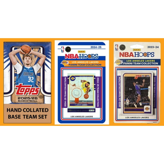 2025-26 2026 Topps LA Lakers Team Set   2024 2023 Panini Hoops LeBron James