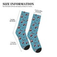Crew Socks for Women Men, ice hockey player stick blue Soft Moisture