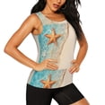 thumbnail image 2 of Haiem Starfish On The Sand Beach Printed Women's Workout Tank Top, Quick-Dry Sleeveless Gym Shirt, Breathable Lightweight Athletic Top for Running, Yoga, and Casual Wear-XX-Large, 2 of 7