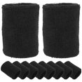 thumbnail image 1 of Miangastore Gym Wrist Sweat Bands Wipe Off Sweat 6 Pairs 8x8cm, 1 of 9