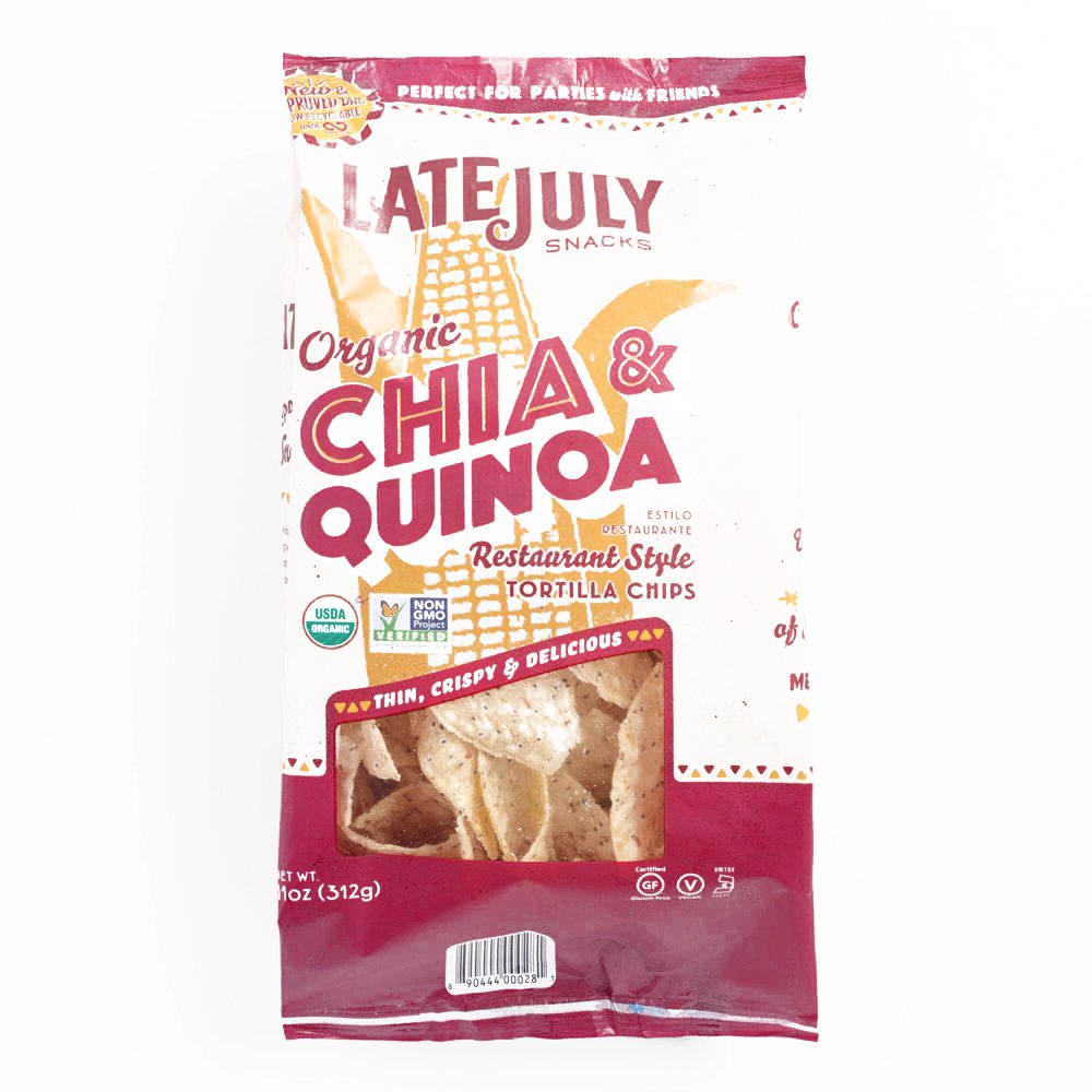 Late July Chia Quinoa Tortilla Chips 5.5 oz each (1 Item Per Order, not