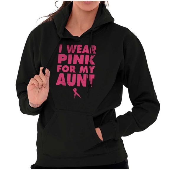 Wear Pink For My boob Breast Cancer Hoodie Sweatshirt Women Brisco Brands S