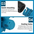 thumbnail image 4 of Portable Mini Air Blower With Brushless Motor, Lightweight & Cordless Design For Versatile Use In Lawn Care, Home Garden, And Snow Dust Removal, 3 Adjustable Speeds For Precise, 4 of 5