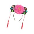 thumbnail image 2 of Diadema Qing con Borla, de Princesa, Diadema Floral, Aro de Pelo Chino para Puesta de Festival, 2 of 8