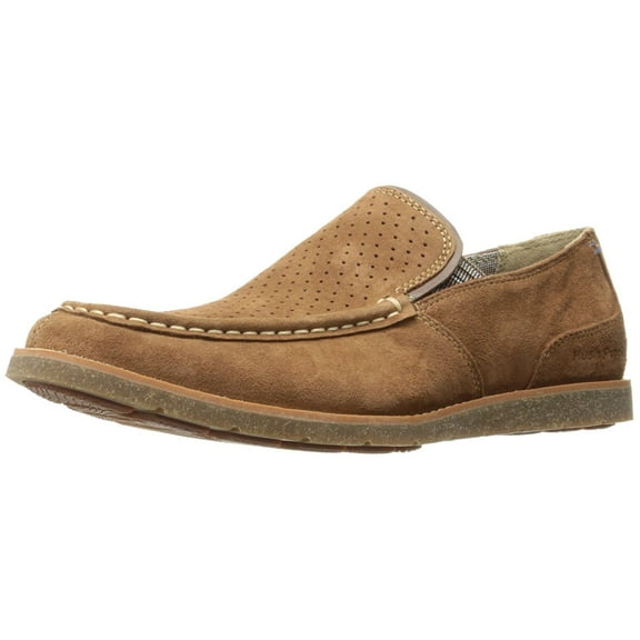 Hush Puppies Men's lorens Jester Slip-On Loafer, Rust Suede, 12 W US