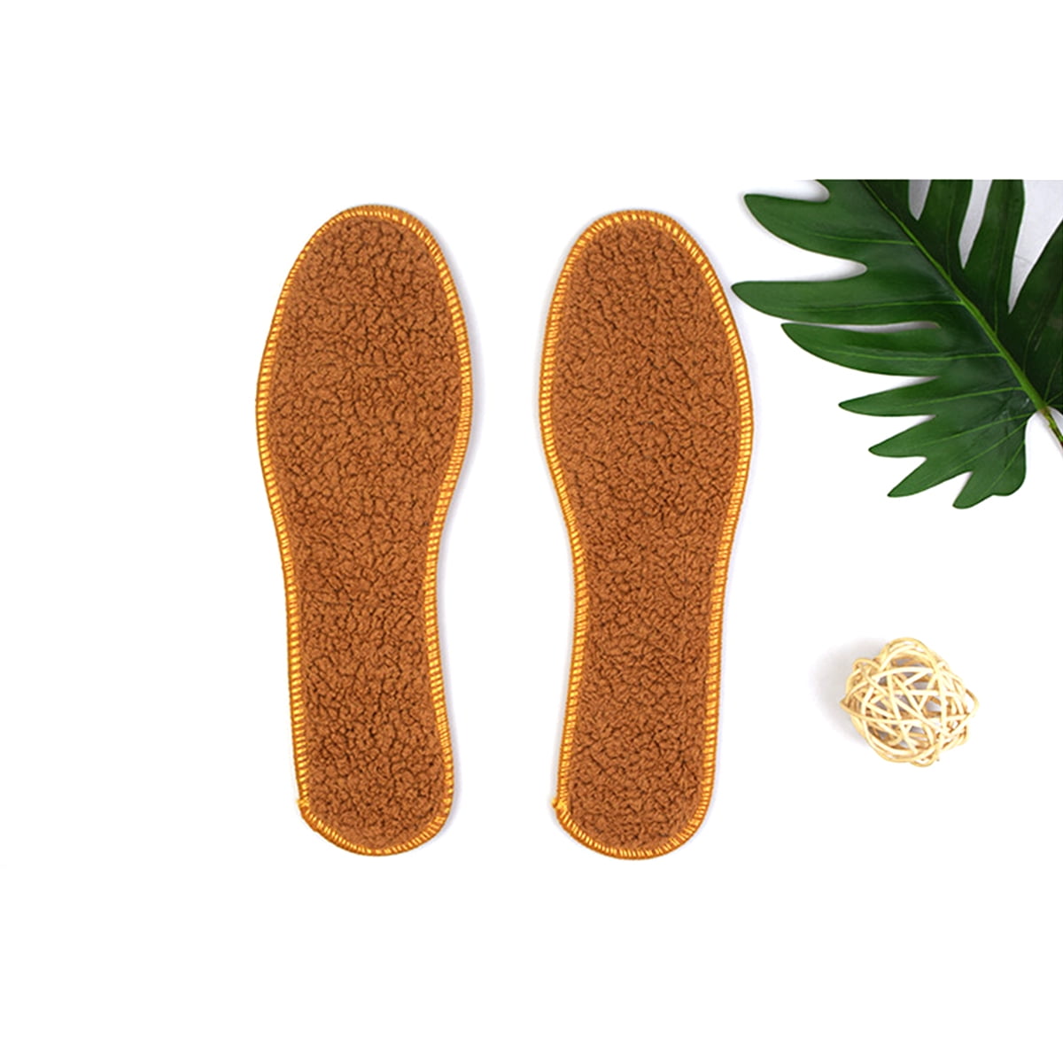 1 Pair Unisex Warm Artificial Sheepskin Fur Pads Insoles Replacement