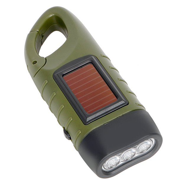 Wosthever Linterna con energía Solar para acampar al aire libre, linterna portátil, luz de viaje, herramienta de iluminación para reparación, Escalada