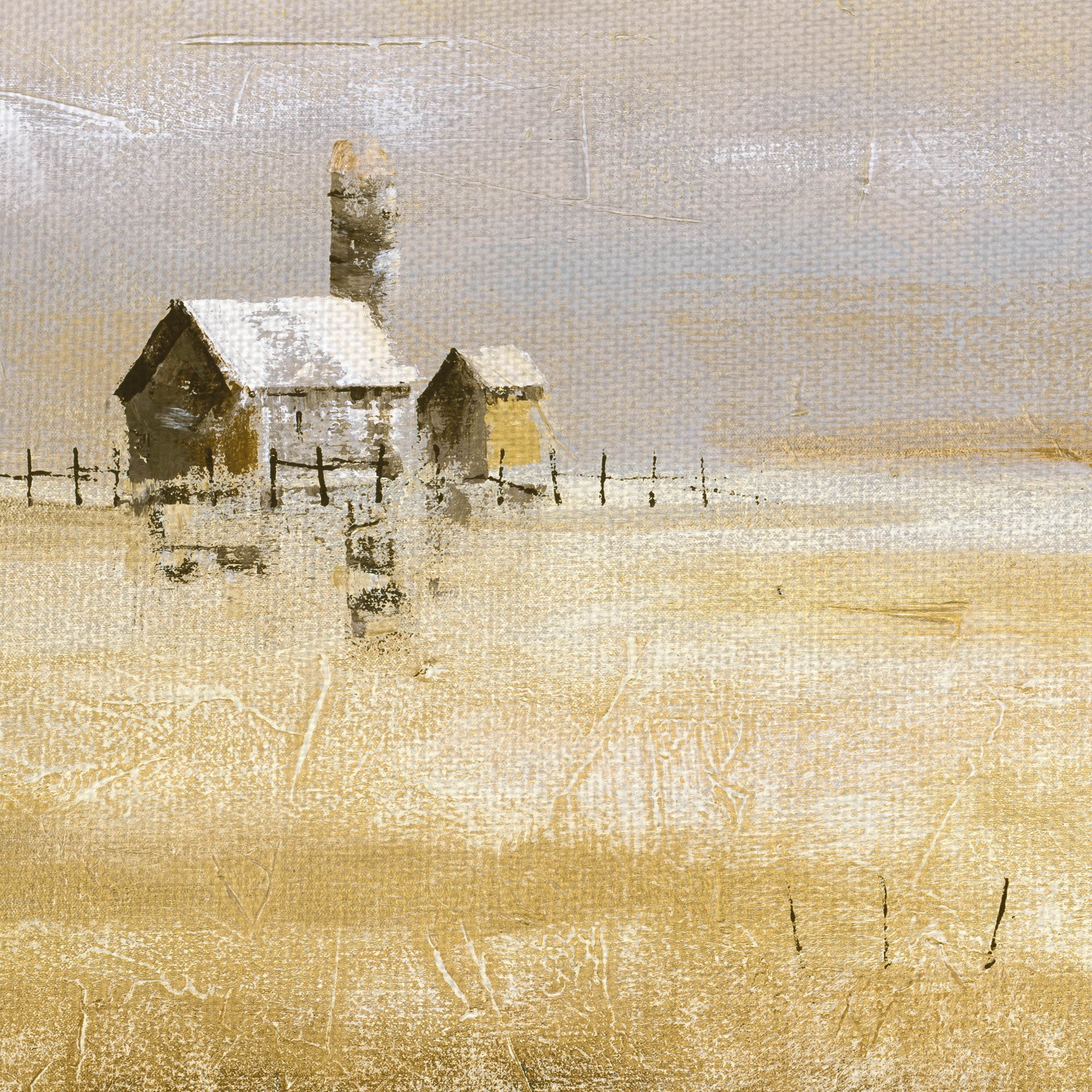 Masterpiece Art Gallery Alone Neutral by Gregory Garrett Canvas Art Print 24" x 24"