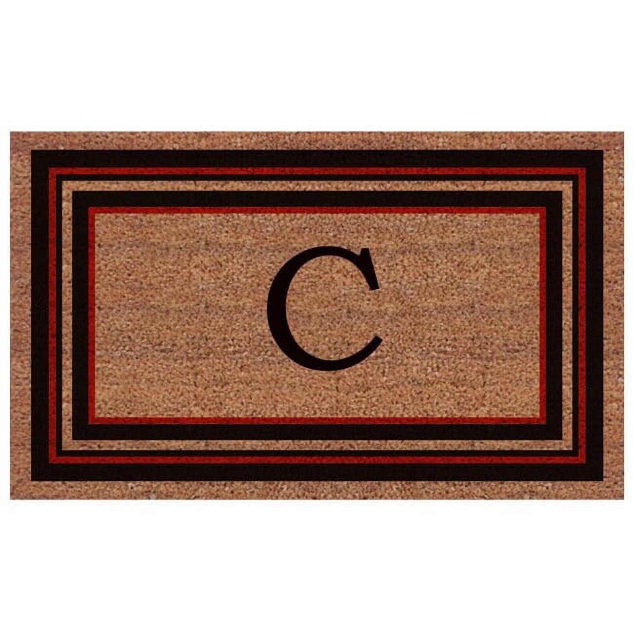 Calloway Mills Calloway Mills Esquire Monogram Outdoor Doormat, Extra-thick 18" x 30" (Letter R)