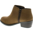 thumbnail image 3 of Soda Women's Massen Distress Faux Suede Leather Round Toe Heel Ankle Boot, 3 of 4