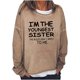 thumbnail image 1 of Sudadera de gran tamaño con estampado de letras y texto divertido para mujer, cuello redondo, manga larga, suelta, blusa individual Pompotops  gfhjh18858, 1 of 5
