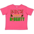 thumbnail image 3 of Inktastic Nice Until Proven Naughty with Holly and Gingerbread Man Boys or Girls Toddler T-Shirt, 3 of 5