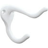 White Coat Hat Hook 47764 Brainerd Closet Hardware 47764 022788477645