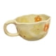 thumbnail image 1 of Taza de desayuno, taza de té, taza de café reutilizable única con flor, hecha a mano. flor naranja, 1 of 9