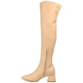 thumbnail image 2 of Journee Womens Melika Wide Calf Block Heel Over The Knee Boots, 2 of 8