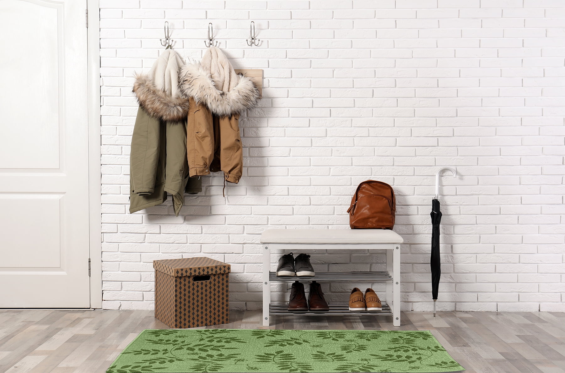 Simply Daisy 3' x 5' Scallion Fern Fronds Rug