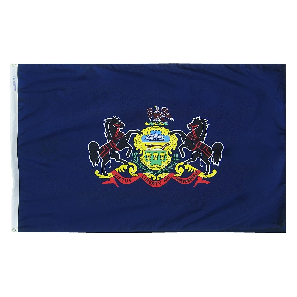 Pennsylvania State Flag 3x5 ft. Nylon Official State Design