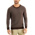 thumbnail image 1 of Tasso Elba Men’s Crewneck Sweater (Brown, Large), 1 of 2