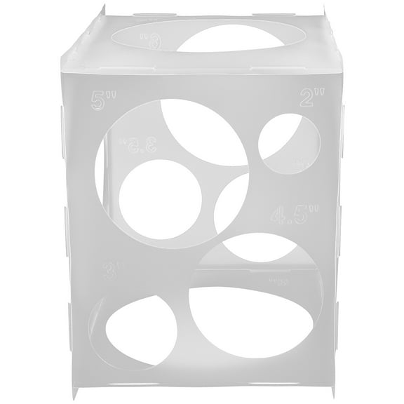 Portable Balloon Measure Box with Detachable Measurement Tool for Convenient Balloon Sizing