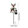 thumbnail image 3 of Kumdkdwn Christmas Solar Decorative Floor Lights Outdoor LED Yard Decor with Santa Snowman Reindeer Garden Patio Lawn Stake Lights Holiday Season Decor Gift, 3 of 6