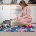 thumbnail image 3 of Pioneer Flower Floral Print Pattern Kitchen Rugs Sets Of 2,Anti Fatigue Kitchen Mat Rugs Non Slip Washable,Decorative Kitchen Floor Mats for Kitchen,Sink,Laundry,17"x30"+17"x47", 3 of 7