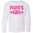thumbnail image 3 of Inktastic Papa's Girl Gift Long Sleeve Youth T-Shirt, 3 of 5