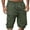 #02-Army Green, variant on TQWQT Cargo Shorts Men Dressy Casual Bermuda Shorts Big and Tall Knee Length Elastic Waist Knee Length Shorts with Pockets Trendy Summer Army Green 2XL
