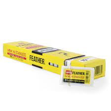 200 Feather Razor Blades NEW Hi-Stainless Double Edge