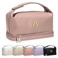 thumbnail image 1 of Bolsa de maquillaje Vogewood Initial, impermeable, doble capa, piel sintética, 1 of 7