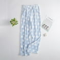 thumbnail image 4 of HKYNLAG Womens Fluffy Pajama Pants Flannel Fuzzy Fleece Cozy Lounge Pants with Pockets Winter Warm Pj Bottoms Sky Blue S, 4 of 7