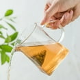 thumbnail image 3 of Glass Tea Mug Thick Square Glass Coffee Cup Latte Cup Drinking Glass with Handle, 3 of 10