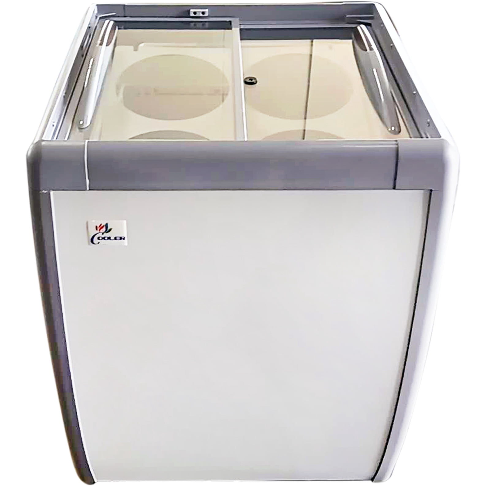 26" NSF Ice Cream Dipping Cabinet Freezer – 4 Tub Display | R290 | Sliding Glass Top | 115V