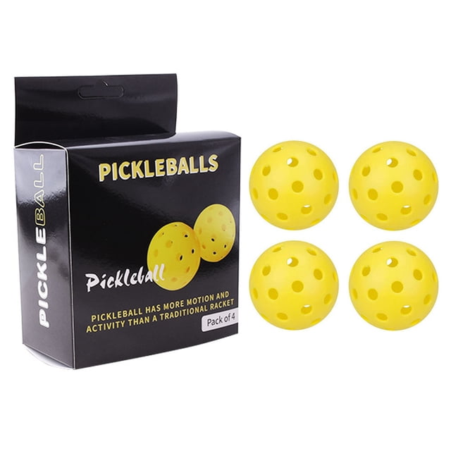 Pick ball, bola de 40 agujeros, bola de agujeros, pickleballs, bola luminosa de inyección de plástico rotatoria de 74 mm