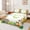 Green C, variant on Feelyou Cute Lion Monkey Animal Queen Sheets for Kids, Green Monogram K Queen Sheet Sets, 4pcs, 1 Flat Sheet, 1 Fitted Sheet and 2 Pillowcases