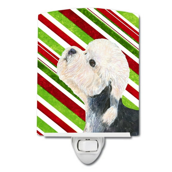 Dandie Dinmont Terrier Christmas Ceramic Night Light
