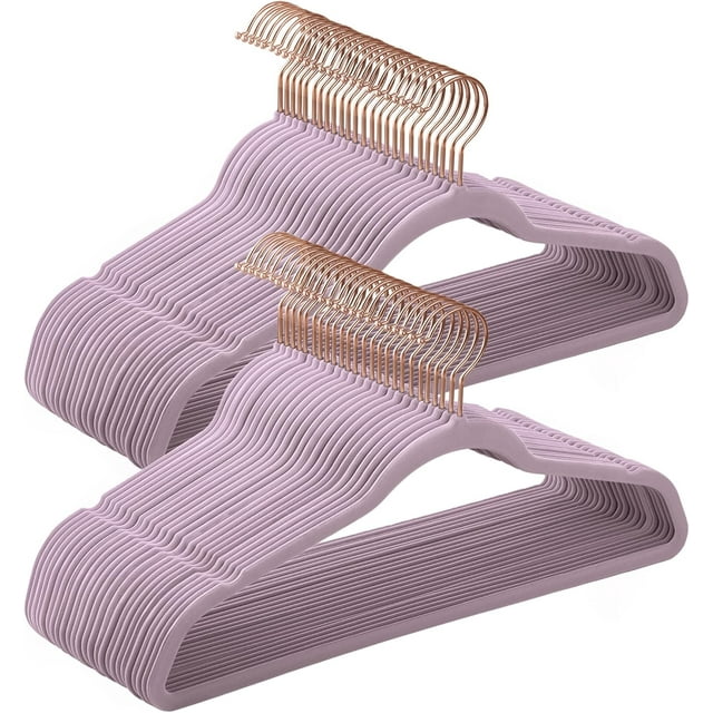 Velvet Hangers Hanger Rose Gold Color Swivel Hook Pink UCRFP