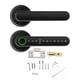 thumbnail image 2 of Cerradura de manija mecánica con huella digital cerradura de función de alarma de bajo voltaje cerradura electrónica con manija de huella digital para villas domésticas, 2 of 8