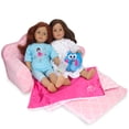 thumbnail image 3 of Sophia's 2-in-1 Plush Pull-Out Sofa Bed for Two 18'' Dolls, Pink, 3 of 4