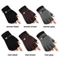 thumbnail image 4 of Riding Driving Gloves Outdoor Sport Autumn Winter Fleece Full Finger Mittens Thick Plush Women Gloves Furry Warm Mitts BLACK WOMEN, 4 of 8