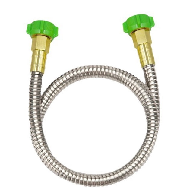 GLFILL Connecteur de Tuyau en Métal Inoxydable 304 Robuste pour Machine à Laver 3 Pieds
