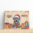 thumbnail image 3 of Merry Christmas Santa Cane Corso Scarf Twinkling Lights Xmas Holiday Horizontal Matte Canvas Poster Italian Mastiff Dog Lover Gifts Idea Wall Art Home Decor - 00022, 3 of 5