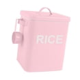 thumbnail image 2 of Siruishop Sealed Food Storage Bin with Spoon Iron Rice Container for Beans Flour Cereal Pink M, 2 of 8