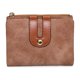 thumbnail image 1 of BEMS-1 Uds. Cartera pequeña de cuero plegable para mujer, Mini monedero con cremallera, 1 of 5